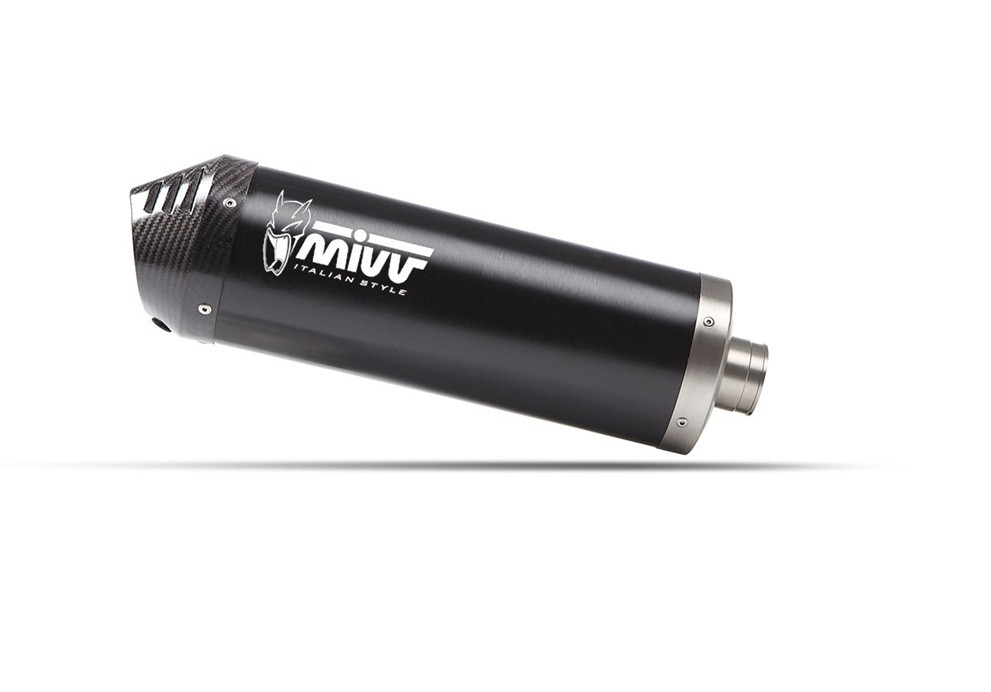 Silencer MIVV OVAL D.056.LZC Black with carbon cap for DUCATI Multistrada V4 / V4S / Sport 1158 2025-2026