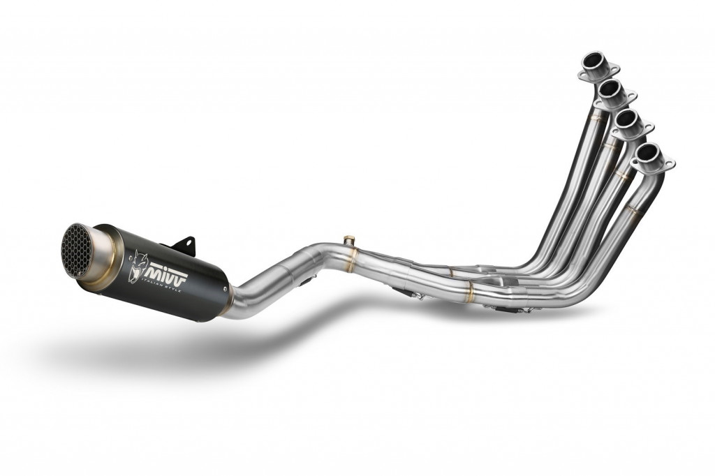 Cijeli ispušni sustav 4x2x1 MIVV GPpro H.055.LXBP Black Stainless Steel for HONDA CB 650 F / FA 2014-2018