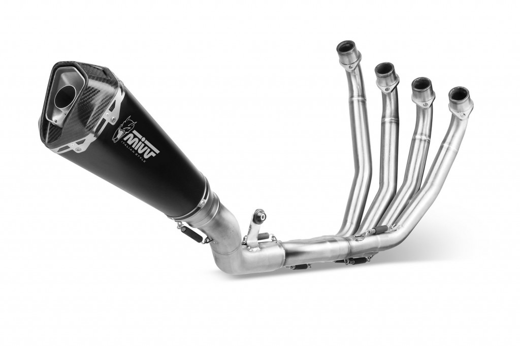 Full exhaust system MIVV DELTA RACE H.072.LDRB Steel Black for HONDA CB 650 R 2019-2023, HONDA CBR 650 R 2019-2023