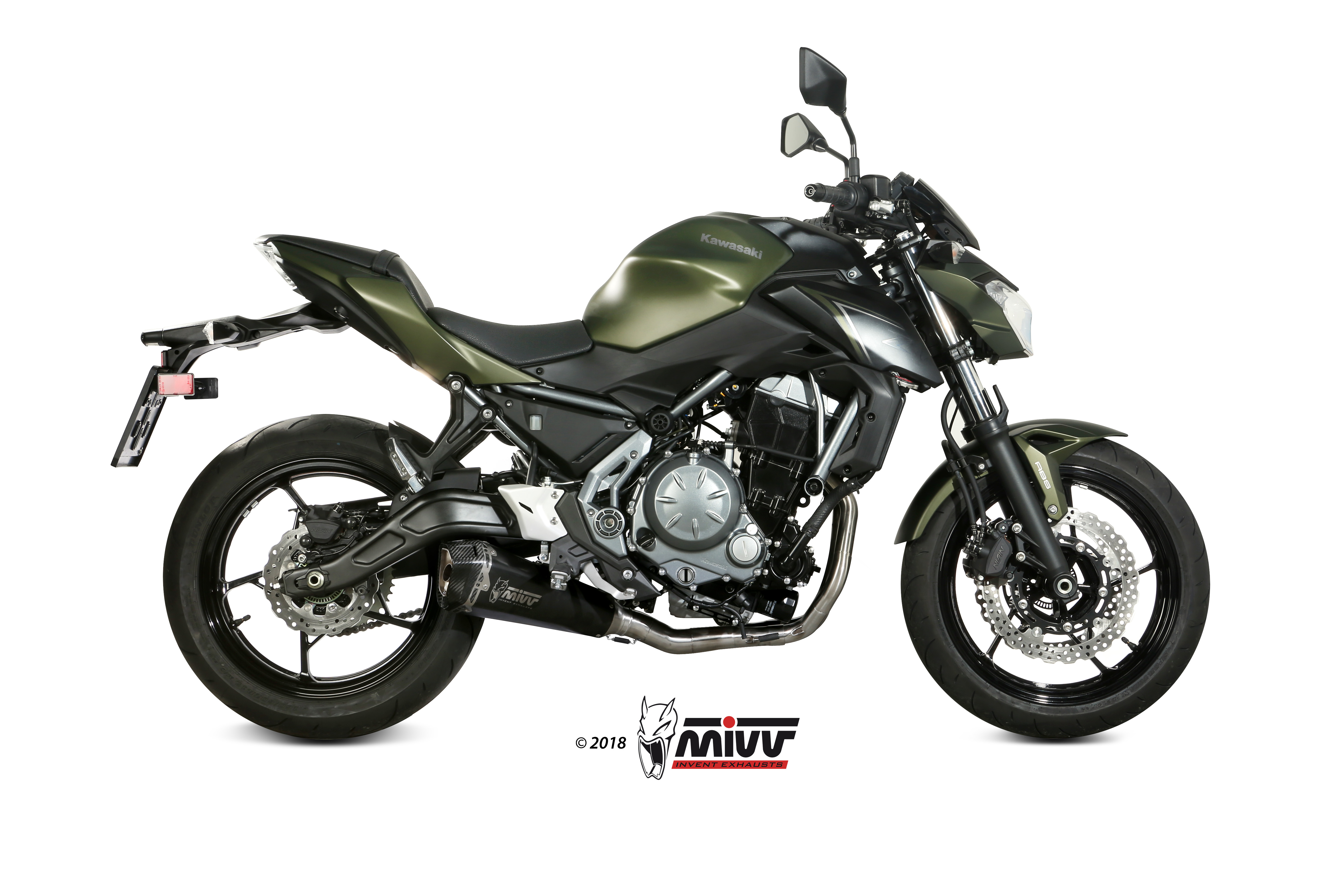 Cijeli ispušni sustav 2x1 MIVV DELTA RACE K.044.LDRB Steel black for KAWASAKI Z 650 2017-2023, KAWASAKI Ninja 650 2017-2023