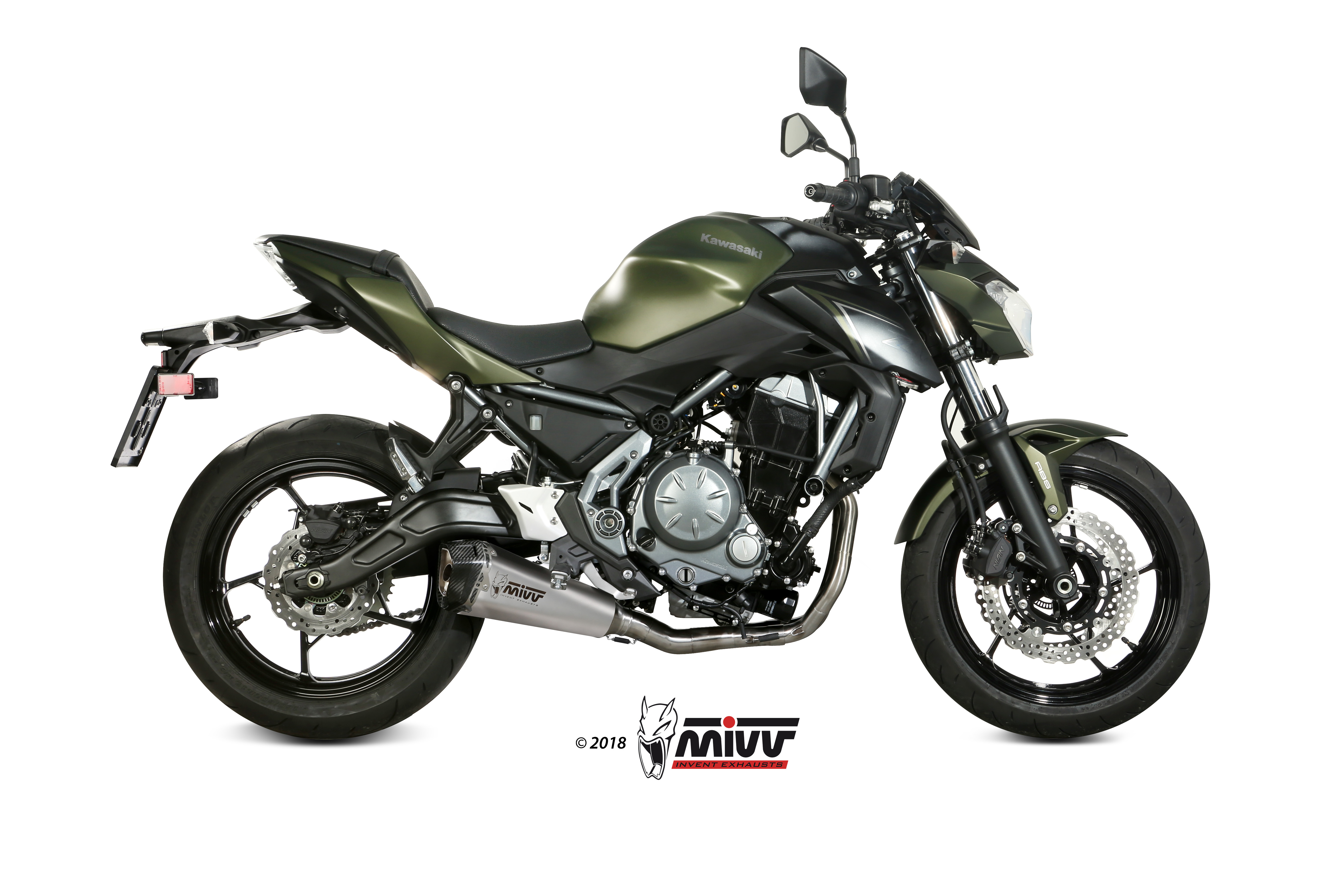 Cijeli ispušni sustav 2x1 MIVV DELTA RACE K.044.LDRX Stainless Steel / Carbon cap for KAWASAKI Z 650 2017-2023, KAWASAKI Ninja 650 2017-2023