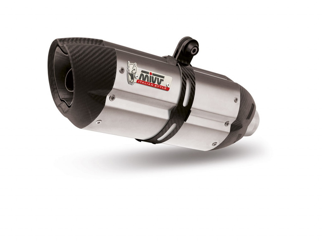 Silencer MIVV SUONO K.052.L7 Stainless Steel / Carbon Caps for KAWASAKI Z 900 2020-2024