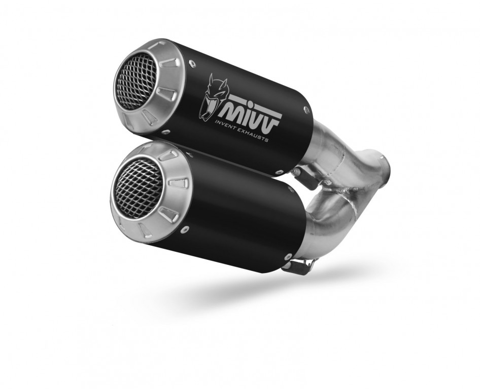 2 silencers kit MIVV MK3 KT.022.LM3B Black Stainless Steel for KTM Super Duke 1290 / R 2014-2019
