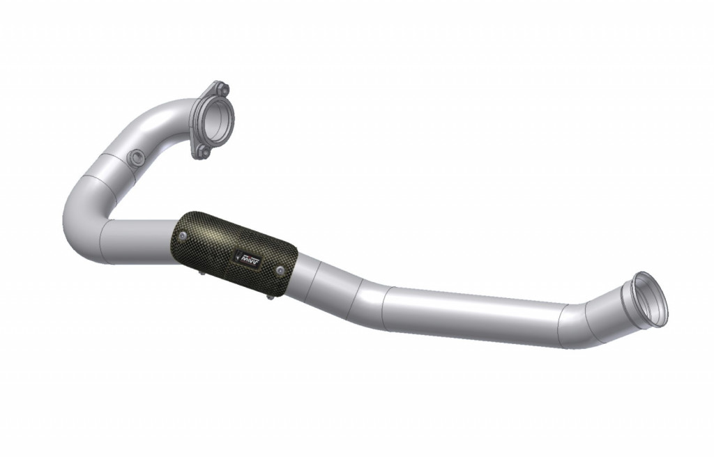 No-kat pipe MIVV KT.023.C1 (compatible with both MIVV and original silencers) for KTM Enduro 690 / R 2021-2024, KTM SMC (R) 690 2019-2024