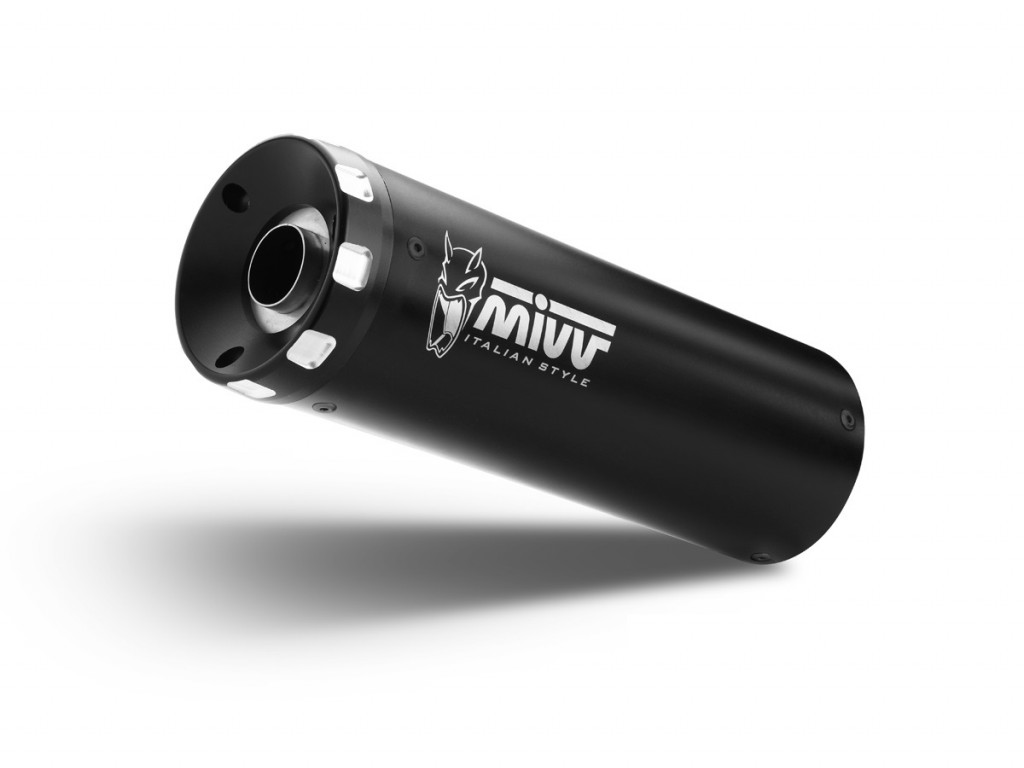 2 silencers kit MIVV HR-1 M.014.LH1BA Crni for MOTO GUZZI V7 750 Stone 2021-2024, MOTO GUZZI V7 Stone 850 2021-2024
