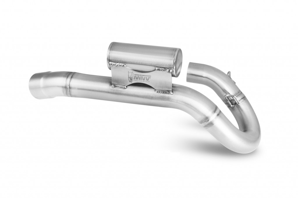 Collector with lambda probe plug MIVV M.HO.035.C1 Stainless Steel