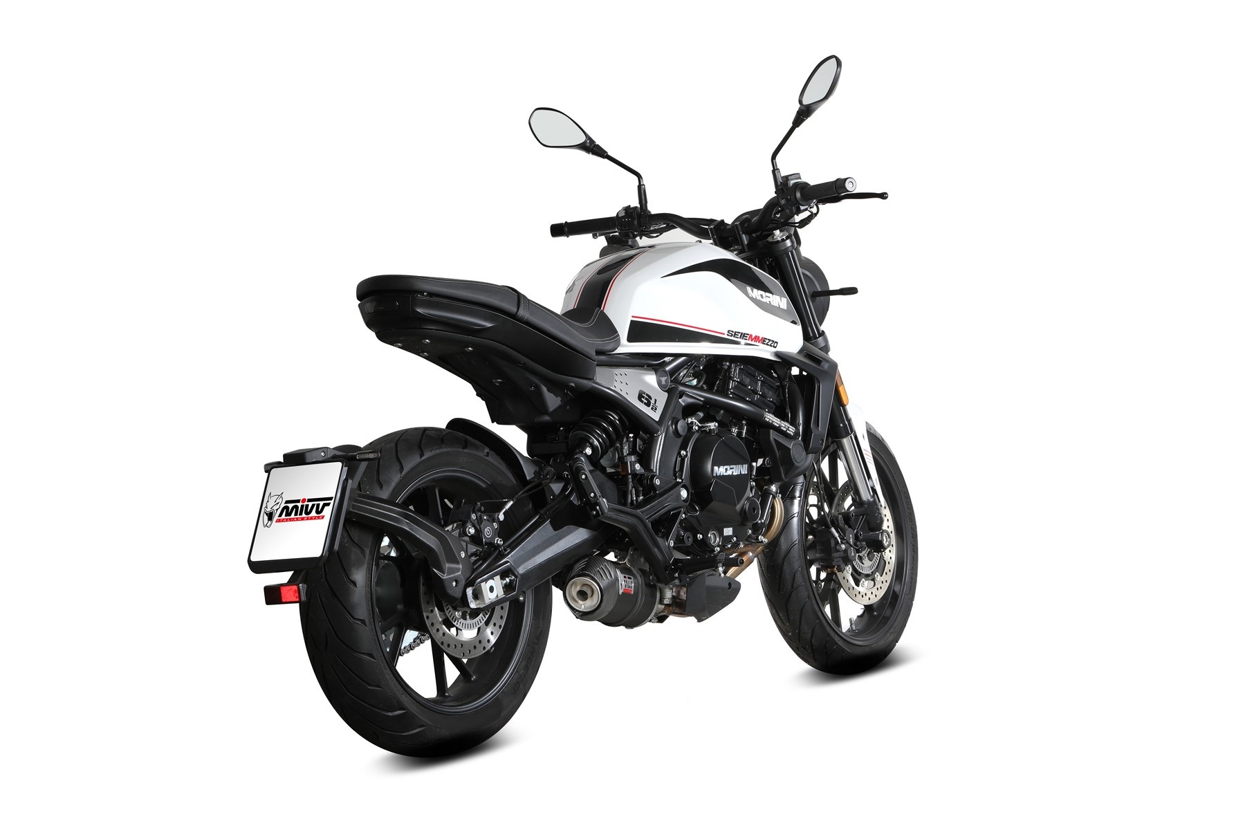 Silencer MIVV OVAL MM.002.LZC Black with carbon cap for MOTO MORINI Seiemmezzo STR 650 2022-2024