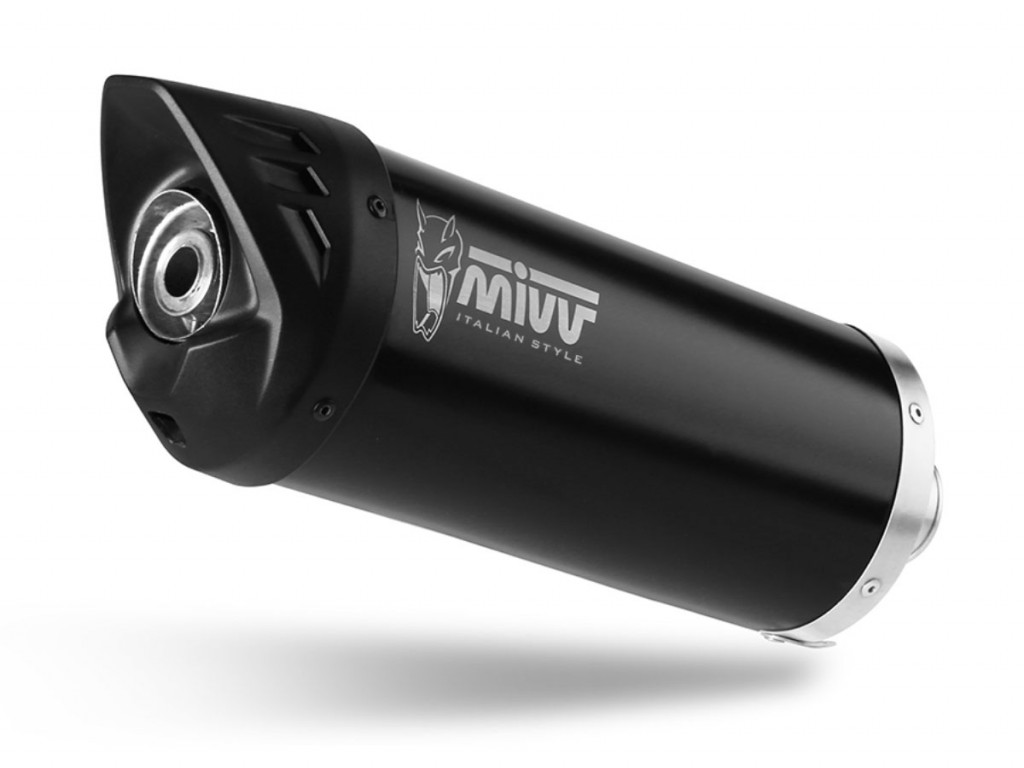 Silencer MIVV MOVER MV.PG.0002.LV Black Painted Stainless Steel for PIAGGIO/VESPA GTS 300 2008-2020