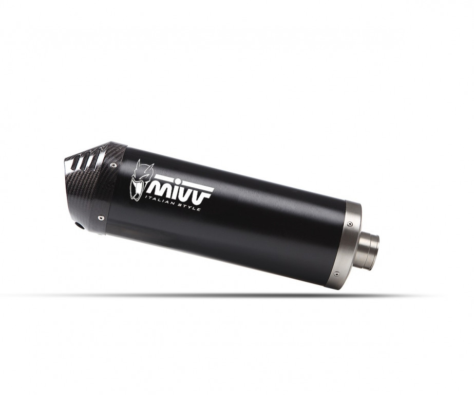 Silencer MIVV OVAL QJ.001.LVC Black with carbon cap for QJMOTOR SRT 700 / X 2024