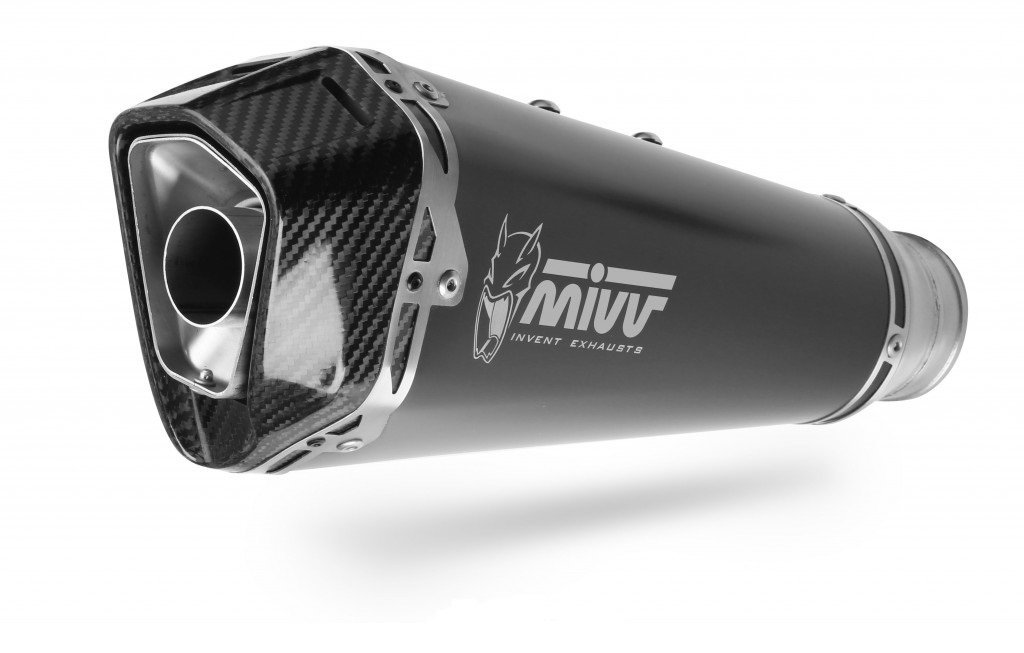 Cijeli ispušni sustav 1x1 MIVV DELTA RACE S.055.LDRB Steel black for SUZUKI GSX-S 125 2017-2021, SUZUKI GSX-R 125 2017-2021