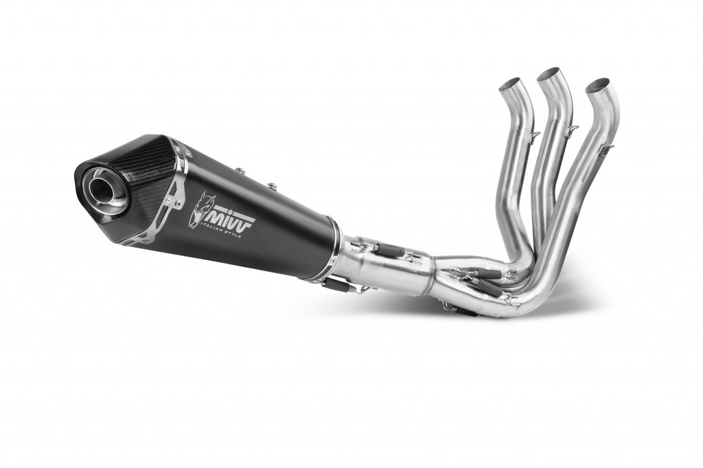 Full exhaust system 3x1 MIVV DELTA RACE T.022.LDRB Crni for TRIUMPH Tiger 660 / Sport 2022-2024, TRIUMPH Trident 660 2021-2024