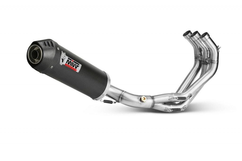 Full exhaust system 3x1 MIVV OVAL Y.042.L3C Carbon / Carbon Cap for YAMAHA MT-09 850 / 890 2013-2020