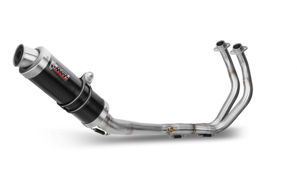 Cijeli ispušni sustav 2x1 MIVV GP Y.045.LXB Steel Black d105 for YAMAHA MT-07 700 2014-2024