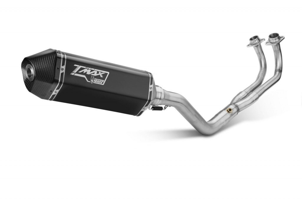Cijeli ispušni sustav 2x1 MIVV SPEED EDGE Y.061.LRB Crni for YAMAHA XP 530 T-MAX 2017-2019, YAMAHA XP 560 T-MAX 2020-2021