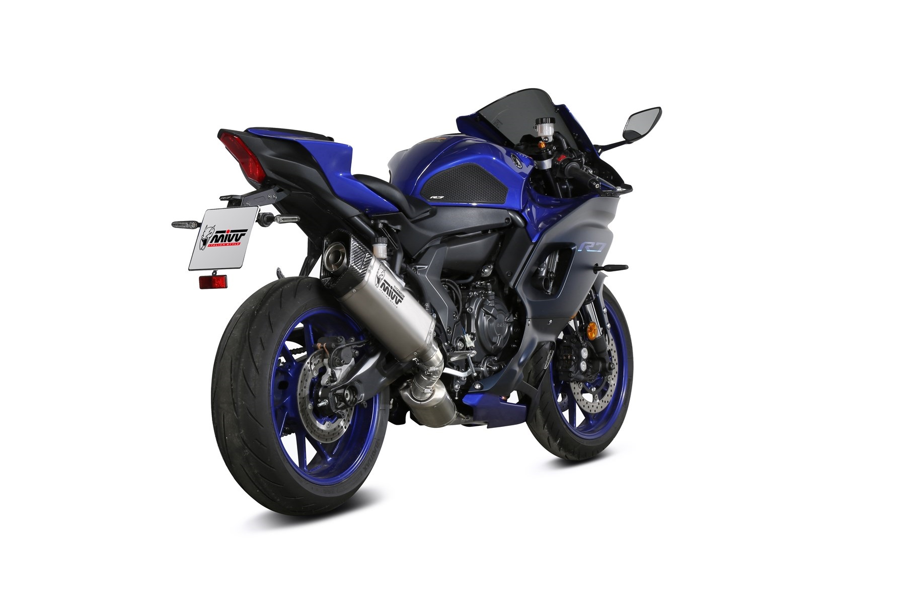 Cijeli ispušni sustav 2x1 MIVV SR-1 Y.071.LR1TB Black Titanium for YAMAHA YZF-R7 2022-2024