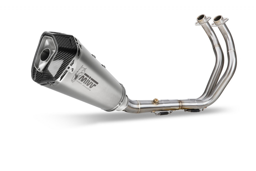 Cijeli ispušni sustav 2x1 MIVV DELTA RACE Y.074.LDRX Stainless Steel for YAMAHA MT-07 700 2021-2024