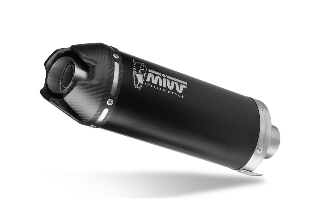 Full exhaust system 3x1 MIVV AK-1 Y.078.LZK Black with carbon cap