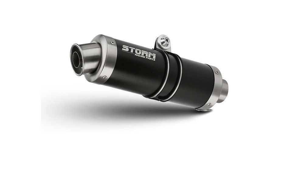 Cijeli ispušni sustav 4x2x1 STORM GP H.055.LXSB Steel black for HONDA CB 650 F / FA 2014-2020