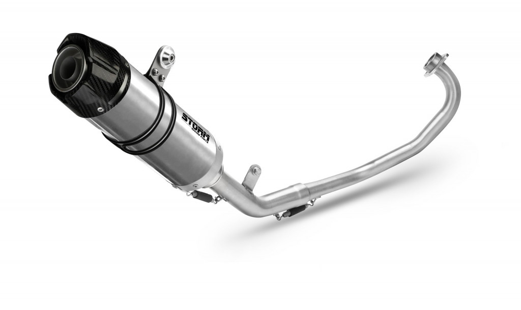 Cijeli ispušni sustav 1x1 STORM GP Y.047.LXSC Stainless Steel with carbon cap