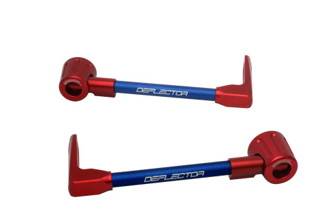 Lever guard ACCOSSATO DE003 with blue hose and joint right + left , aluminium