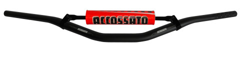 Handlebar ACCOSSATO aluminium, 28.5 mm Crni