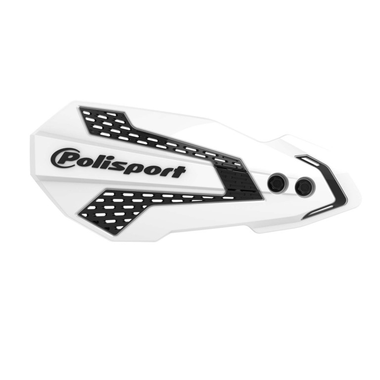 Handguard POLISPORT MX FLOW 8308200010 with mounting system white/black