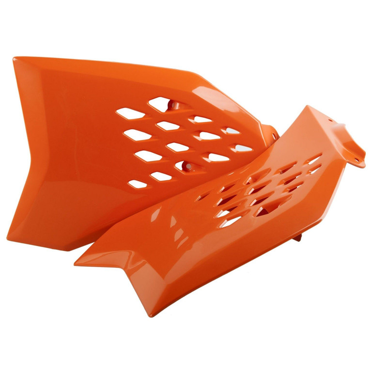 Radiator scoops POLISPORT 8412400013 (pair) orange KTM