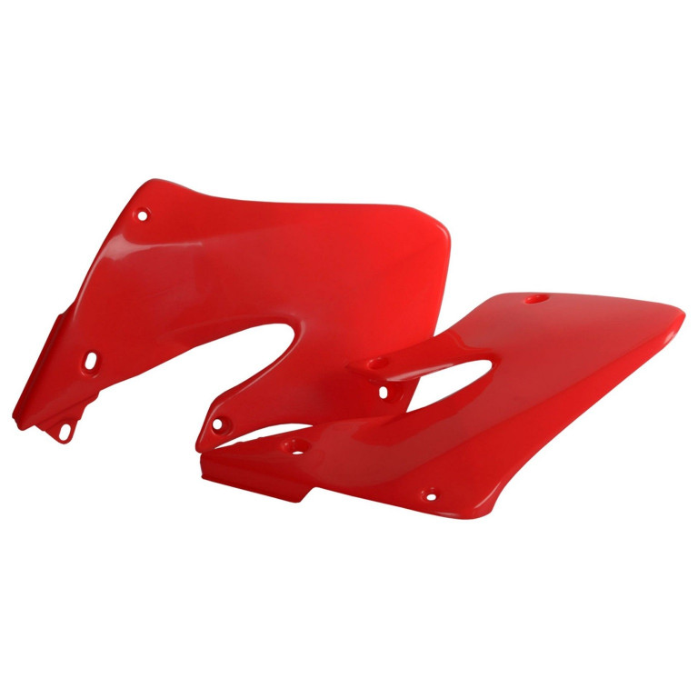 Radiator scoops POLISPORT 8417000003 (pair) fluo red
