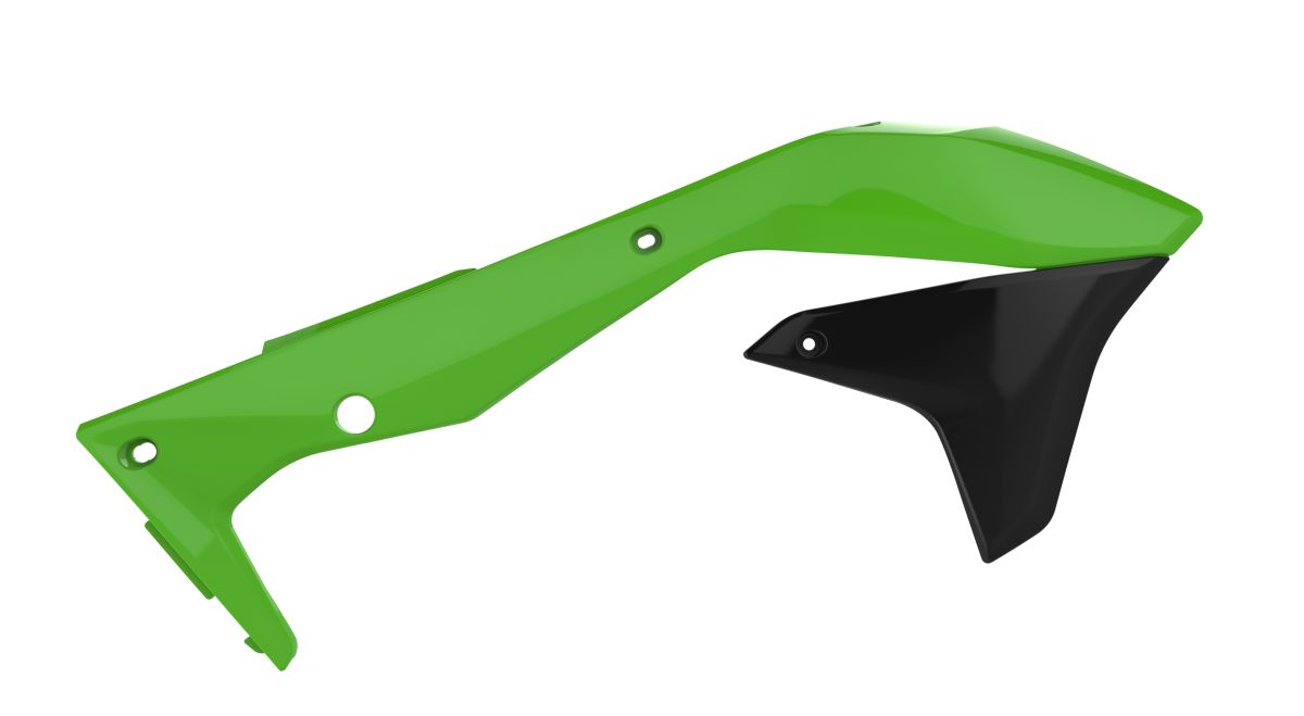 Radiator scoops POLISPORT 8418300001 (pair) green 05/black
