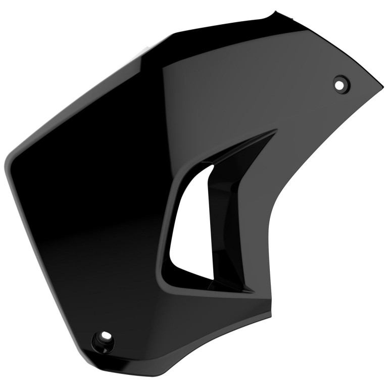 Radiator scoops POLISPORT 8420100001 left Crni for KAWASAKI KLR 650 2008-2018