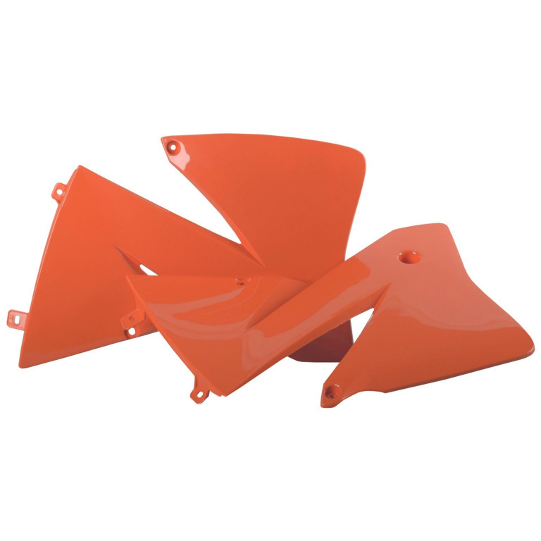 Radiator scoops POLISPORT 8422000003 (pair) orange KTM