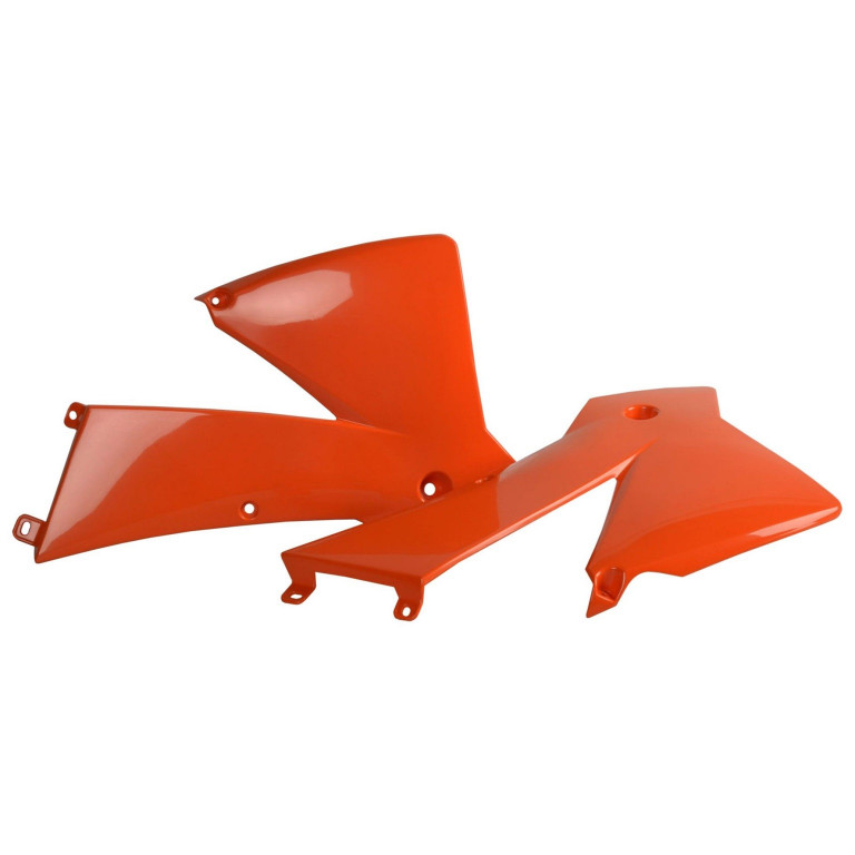 Radiator scoops POLISPORT 8424000002 (pair) orange KTM