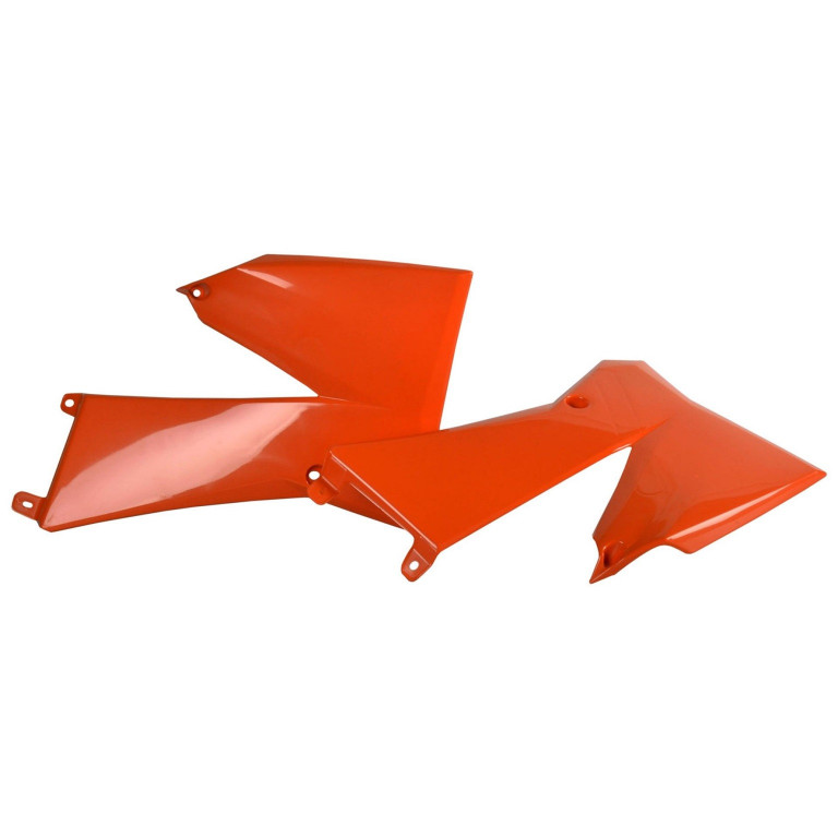 Radiator scoops POLISPORT 8428300001 (pair) orange KTM