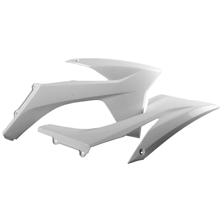 Radiator scoops POLISPORT 8428600001 (pair) white