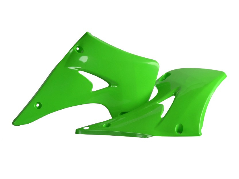 Radiator scoops POLISPORT 8429100007 (pair) green 05