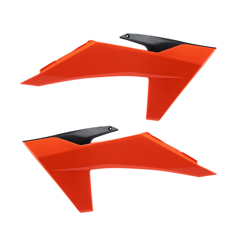 Radiator Scoops POLISPORT 8478000001 Black/Orange