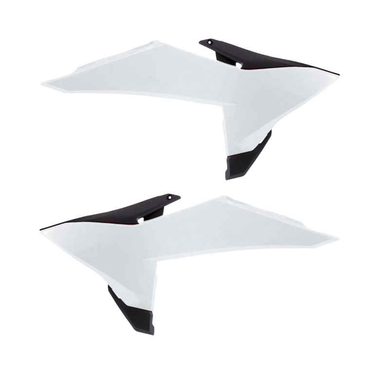 Radiator scoops POLISPORT 8506100002 White / Black