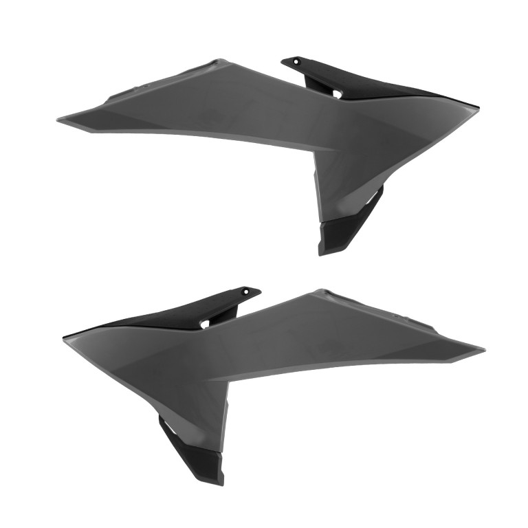 Radiator scoops POLISPORT 8506100004 Nardo grey / Black