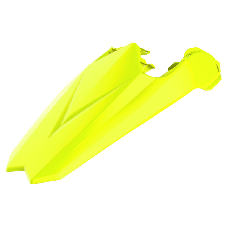 Rear fender + side panels POLISPORT 8556000003 Yellow flo
