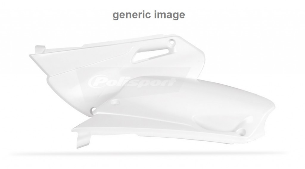 Side panels POLISPORT 8607700001 (pair) white/black