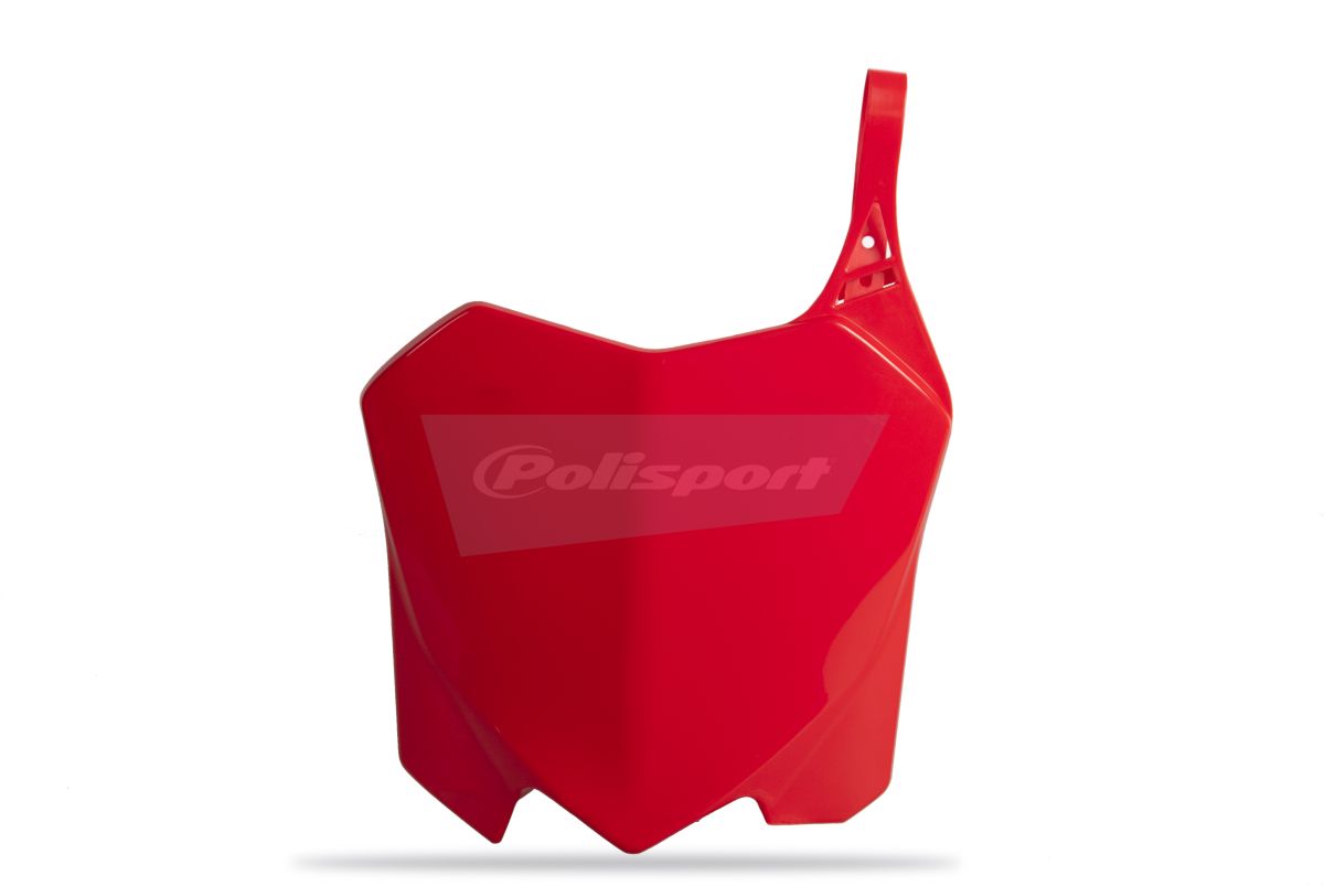 Number plate POLISPORT 8656700003 red CR 04