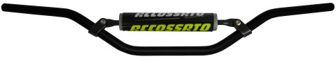 Handlebar ACCOSSATO aluminium, 22 mm Crni