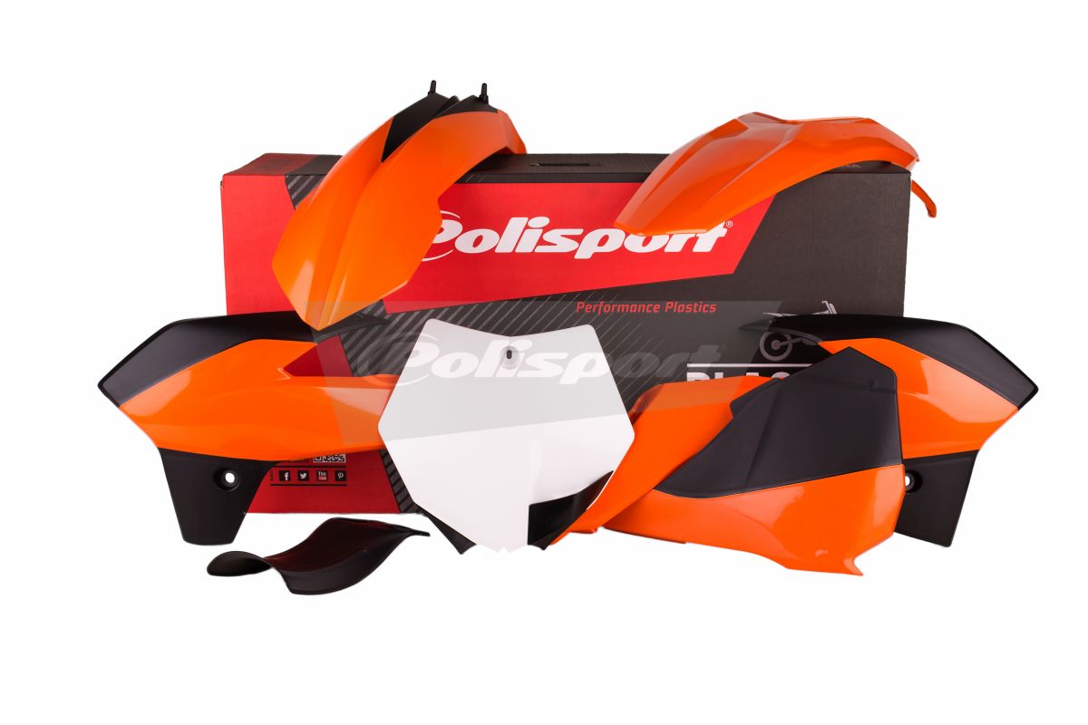Plastic body kit POLISPORT 90555 OEM Color for KTM SX 85 2013-2017