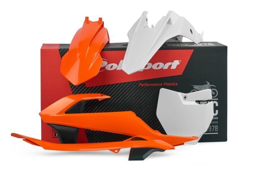 Plastic body kit POLISPORT 90682 OEM Color for KTM SX 65 2016-2023