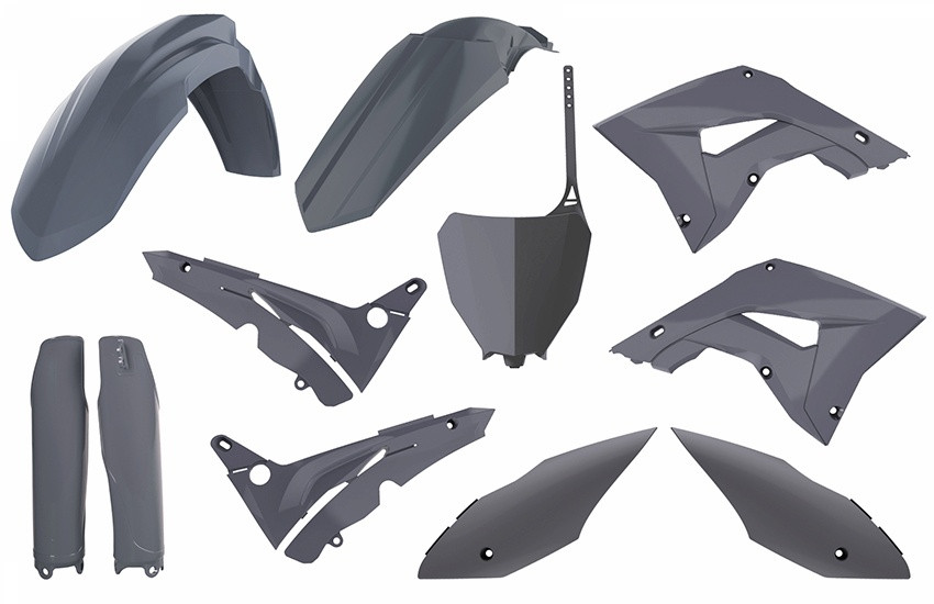 Plastic body kit POLISPORT restyling nardo grey