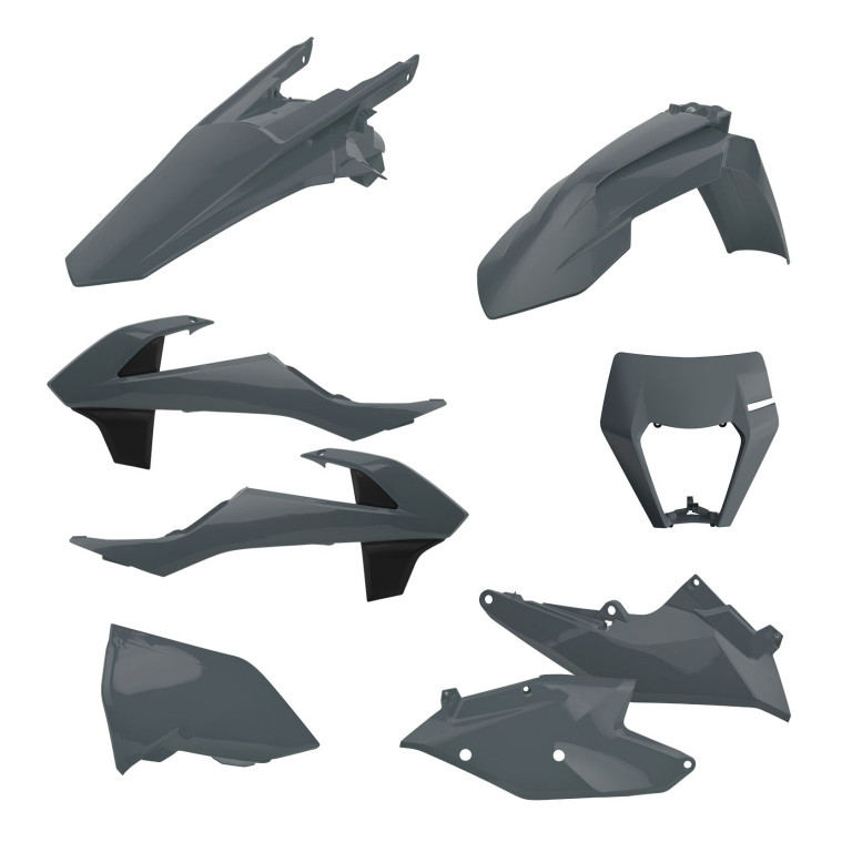 Plastic body kit POLISPORT 90889 nardo grey