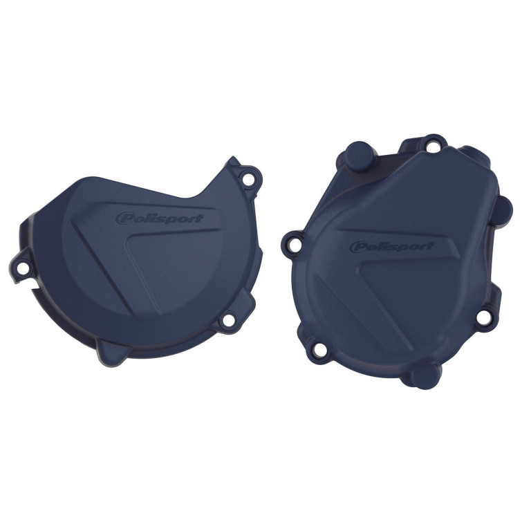 Clutch and ignition cover protector kit POLISPORT 90987 White