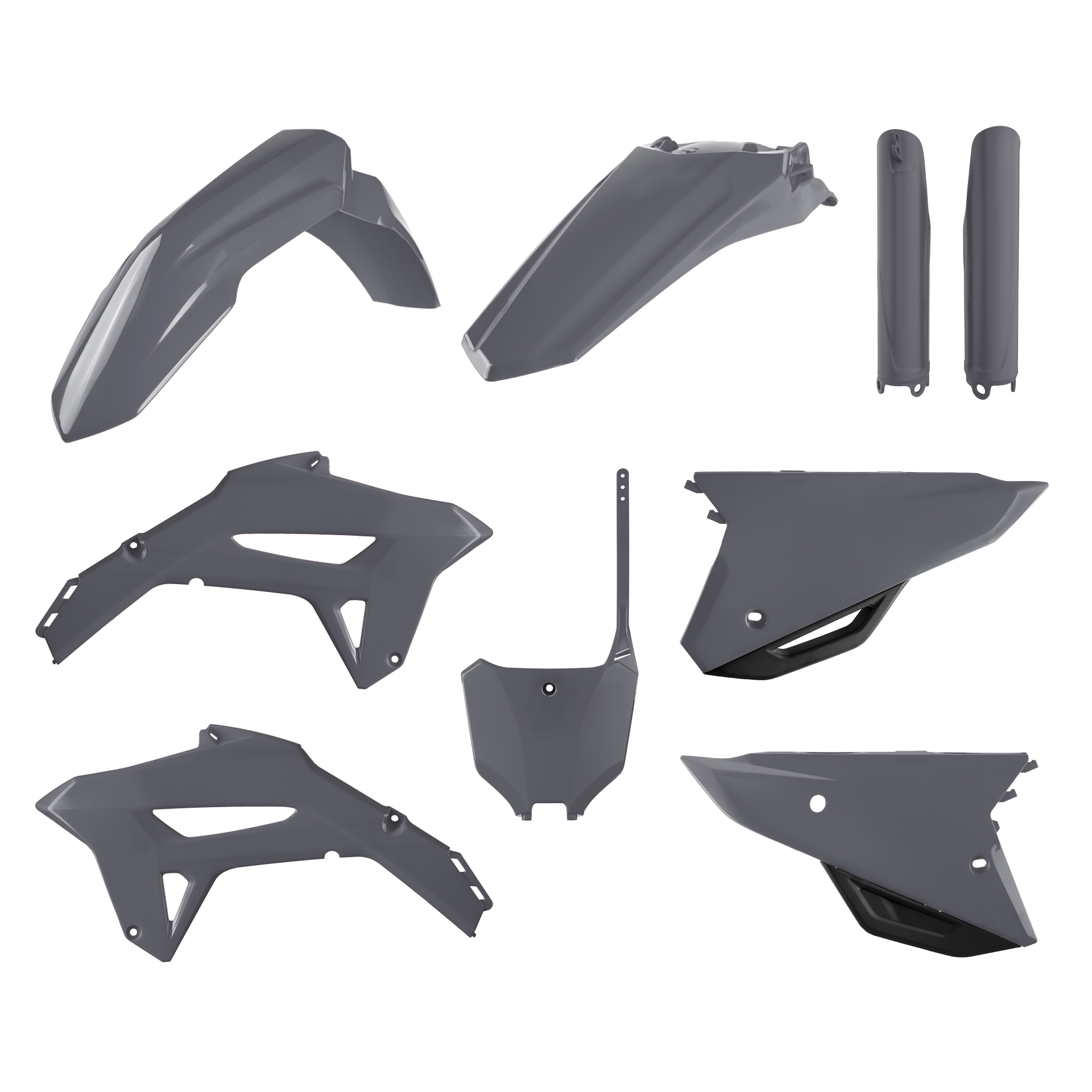Plastic body kit POLISPORT 91057 Nardo Grey for HONDA CRF 450 R 2021-2024, HONDA CRF 250 R 2022-2024