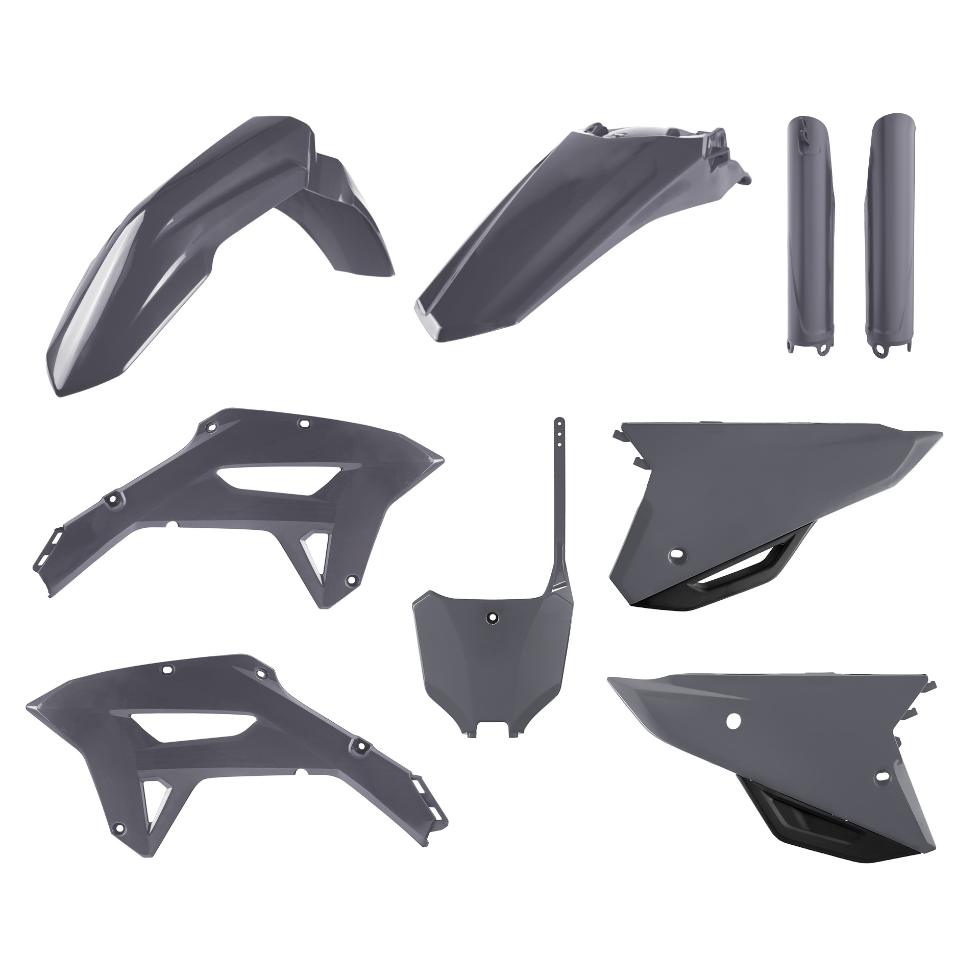 Plastic body kit POLISPORT 91095 Nardo Grey for HONDA CRF 450 RX 2021-2024