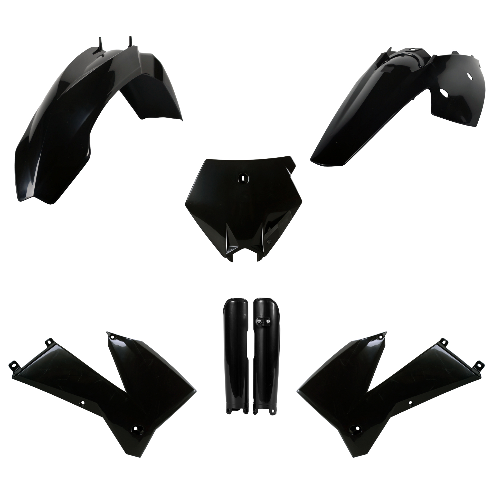 Plastic body kit POLISPORT 91437 Crni